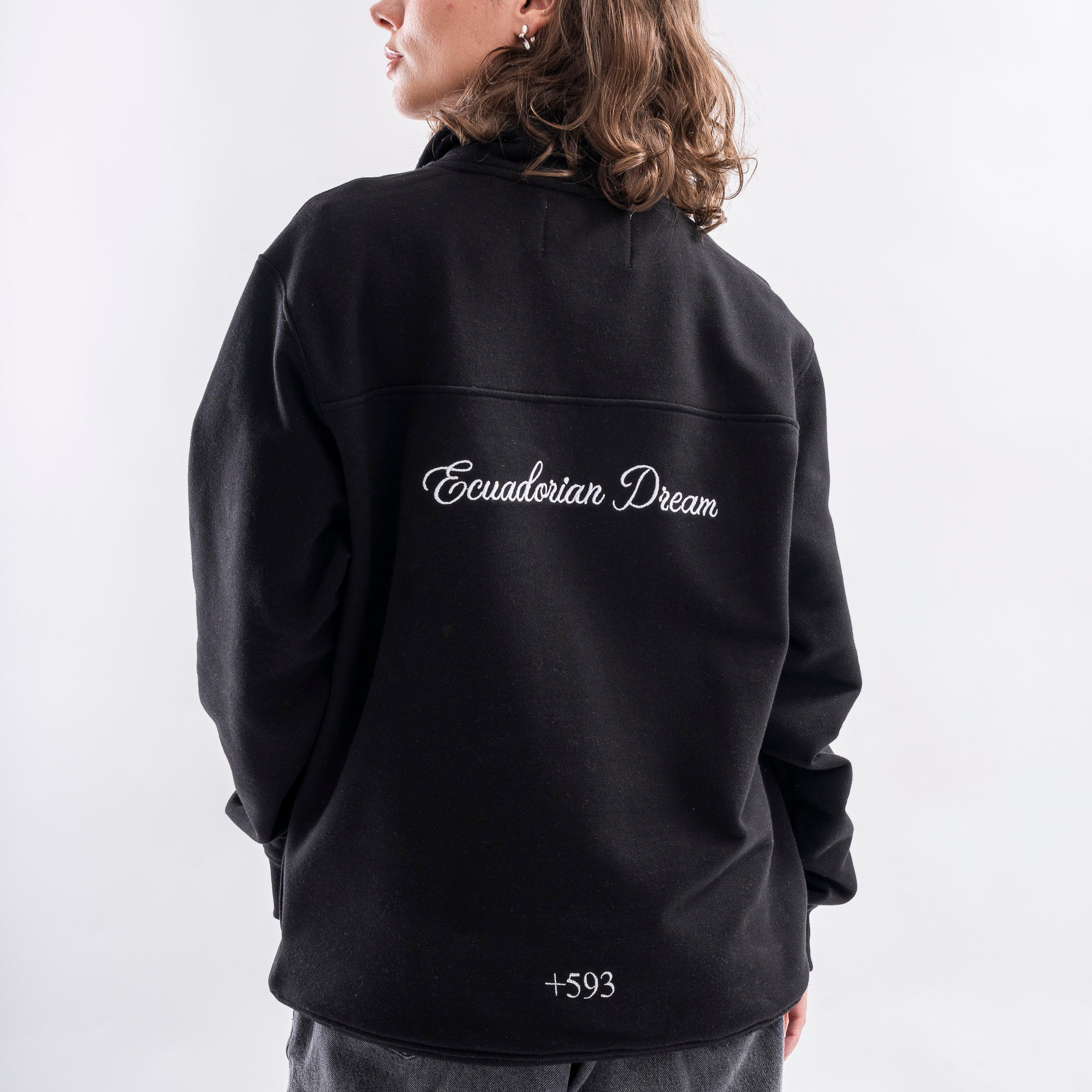 Half-Zip Sweatshirt — Ecuador Edition Black
