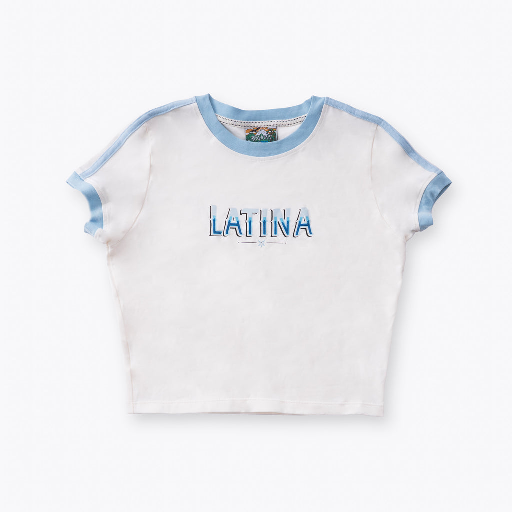 Latina Ringer Crop Tee Argentina