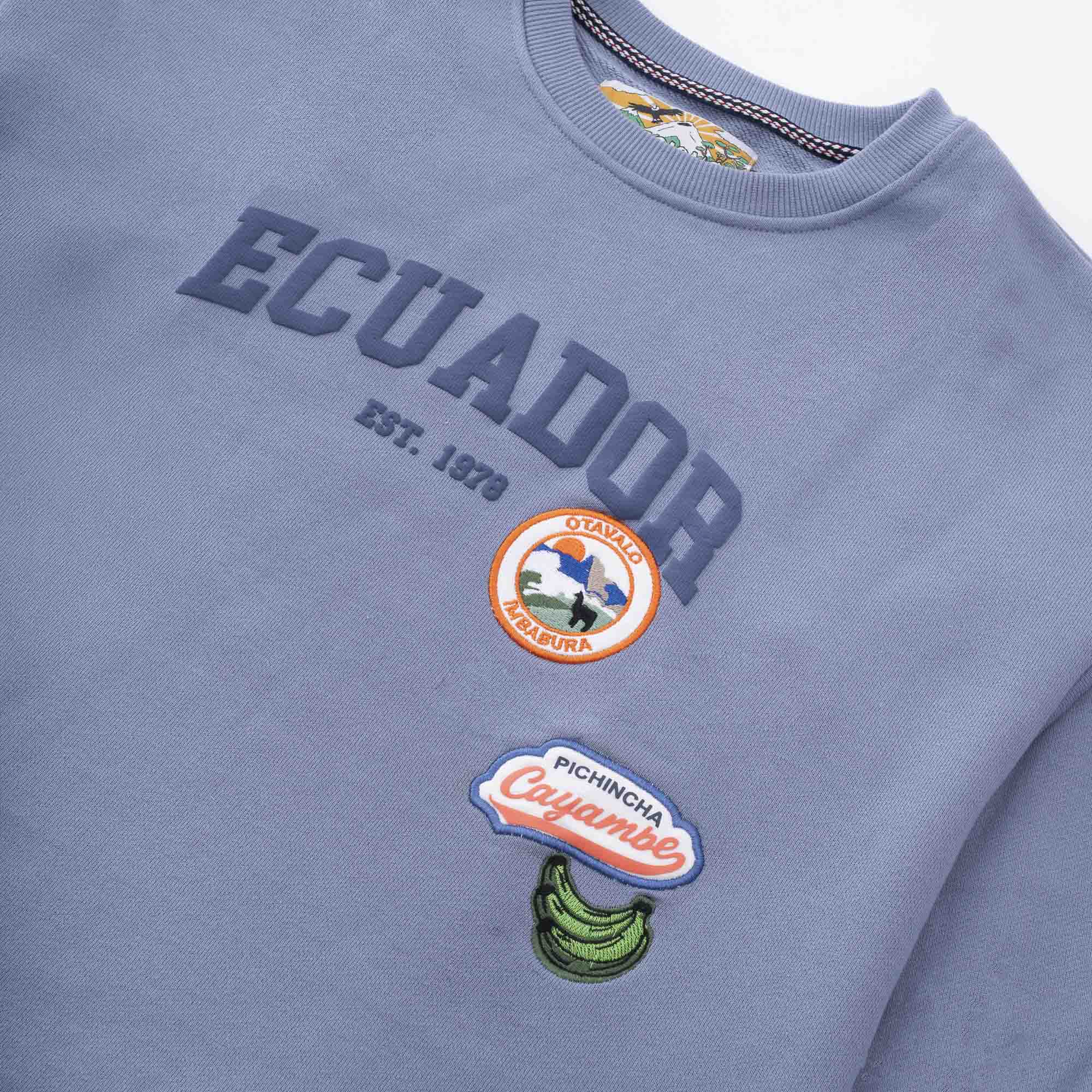 Ecuador EST. 1978 Crewneck Blue