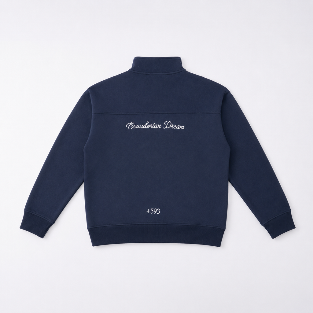 Half-Zip Sweatshirt — Ecuador Edition Blue